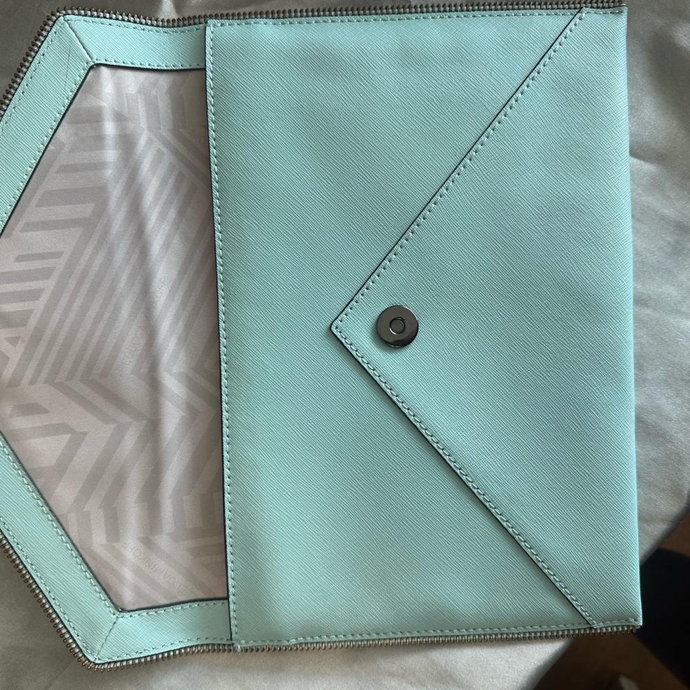Rebecca Minkoff Envelope Clutch - Teal - Picture 3 of 5